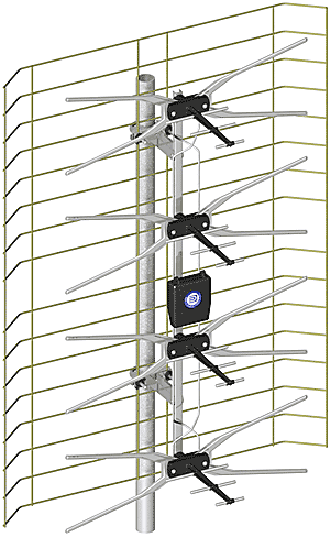 Antena ASP-8 z symetryzatorem