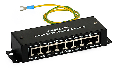 Zabezpieczenie przeciwprzepięciowe Axon Pro Video IP Protector 4 POE+ 4xWE 4xWY